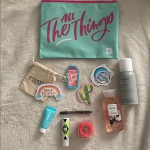 Bag of beauty items